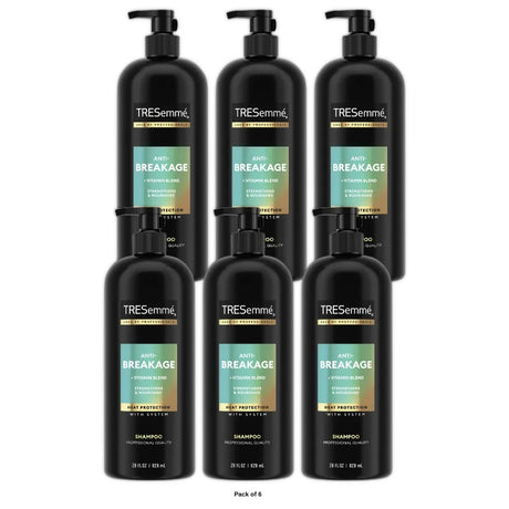 Tresemme Pro Solutions Anti-Breakage Vitamin Blend Shampoo 28 fl oz 28 Oz (Pack of 6)