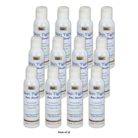 B&C Skin Tight Razor Bump & Ingrown Hair Ointment Extra Strength 4 oz 4 fl oz (Pack of 12)