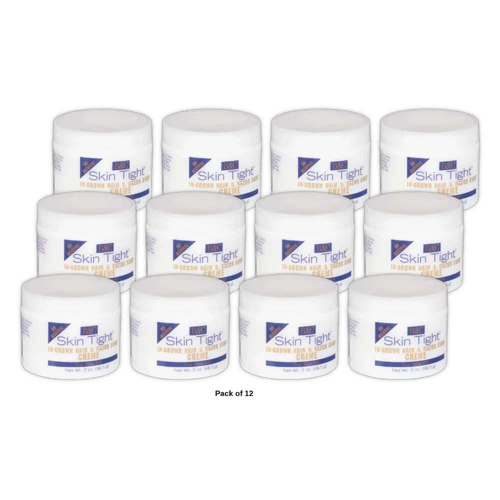 B&C Skin Tight Razor Bump Creme Regular Strength 2 oz 2 oz (Pack of 12)