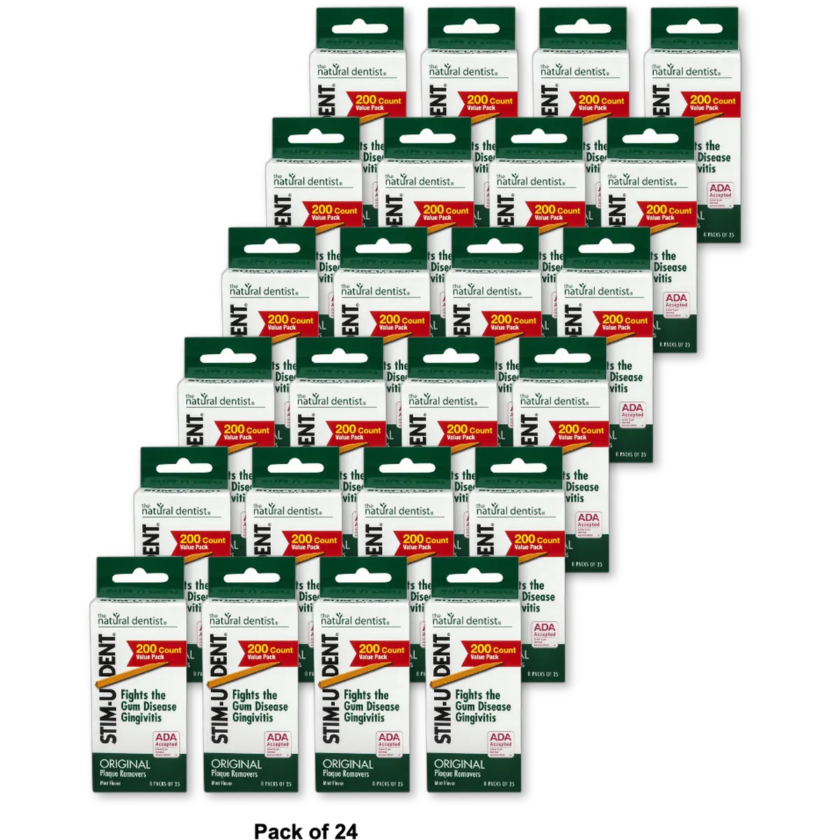 Stim-U-Dent Plaque Removers Value Pack Mint Flavor 1.6oz (Pack of 24)