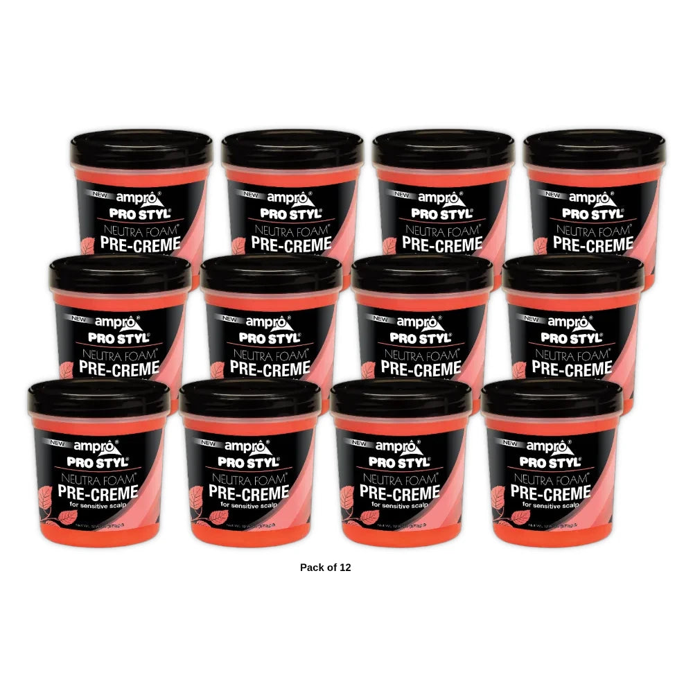 Ampro Pre-Creme Base for Sensitive Scalp Hair Wax 12.5 oz 12.5oz (Pack of 12)