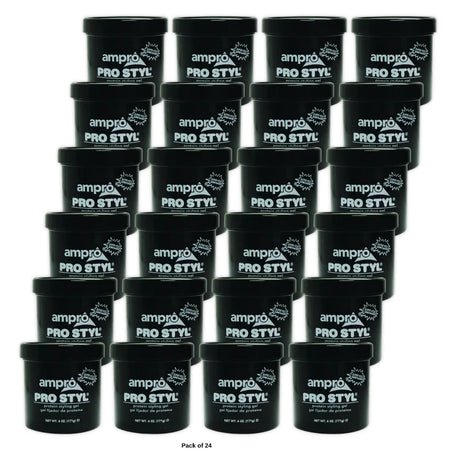 Ampro Pro Styl Protein Gel Super Hold 6 oz. Moisturizing Unisex 6oz (Pack of 24)
