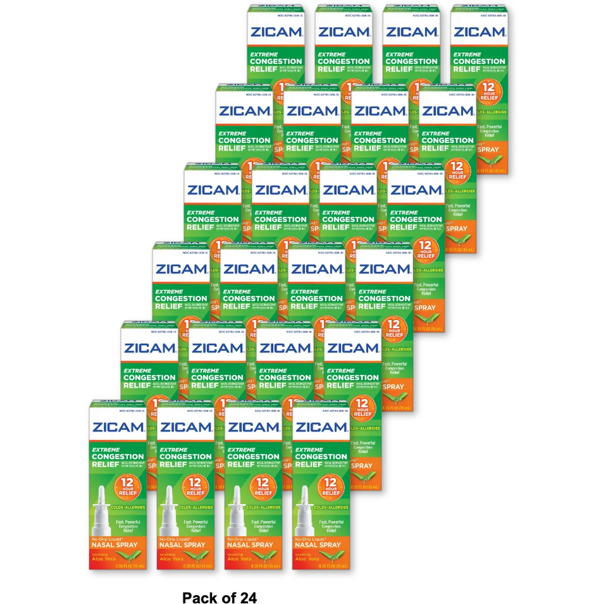 Zicam Extreme Congestion Relief Liquid Nasal Gel0.5Oz (Pack Of 24)