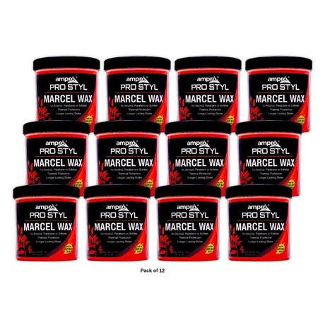 Ampro Pro-Styl Marcel Wax 12 oz All Hair Type Frizz Control Moisturizing Un 12 oz (Pack of 12)