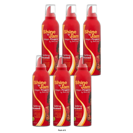 Ampro Shine n Jam Magic Fingers Hair Mousse - 12 fl oz 12 fl oz (Pack of 6)