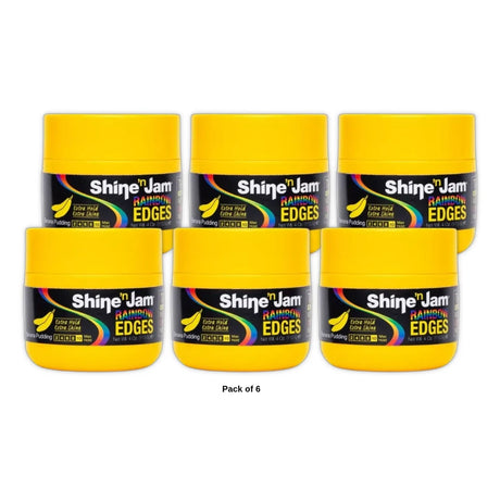 Ampro Shine n Jam Rainbow Edges Banana Pudding - 4 oz 4oz (Pack of 6)
