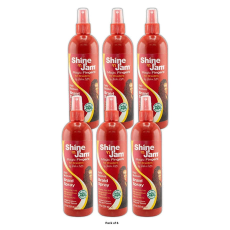 AMPRO - Magic Fingers Shine N Jam Braid Spray 12 fl oz (Pack of 6)