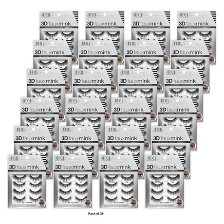 Ardell Strip Lashes 3D Faux Mink Multipacks 859 4 pack #37345 nan (Pack of 36)