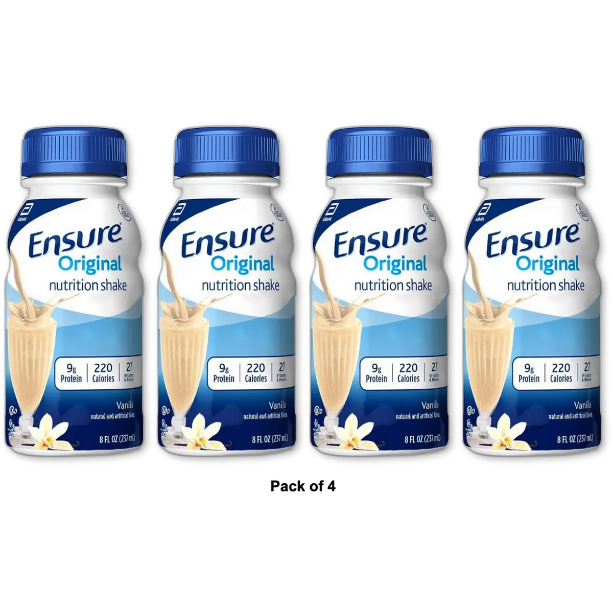 Ensure Complete Balanced Nutrition Drink Vanilla 8Oz (Pack of 4)