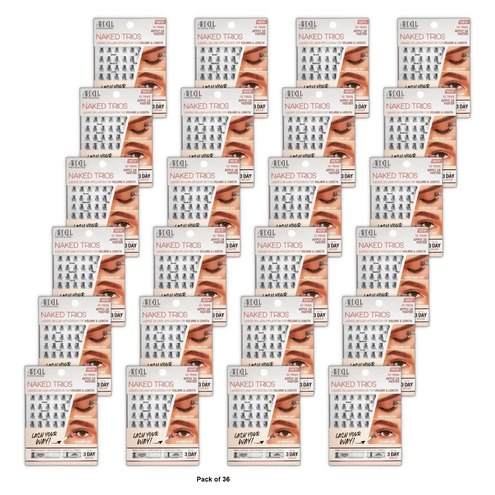 Ardell False Eyelashes - Naked Trios - 32ct nan (Pack of 36)