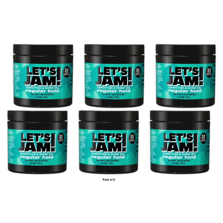 SoftSheen-Carson Let s Jam! Shining and Conditioning Gel - Regular Hold 4.4 Oz (Pack of 6)