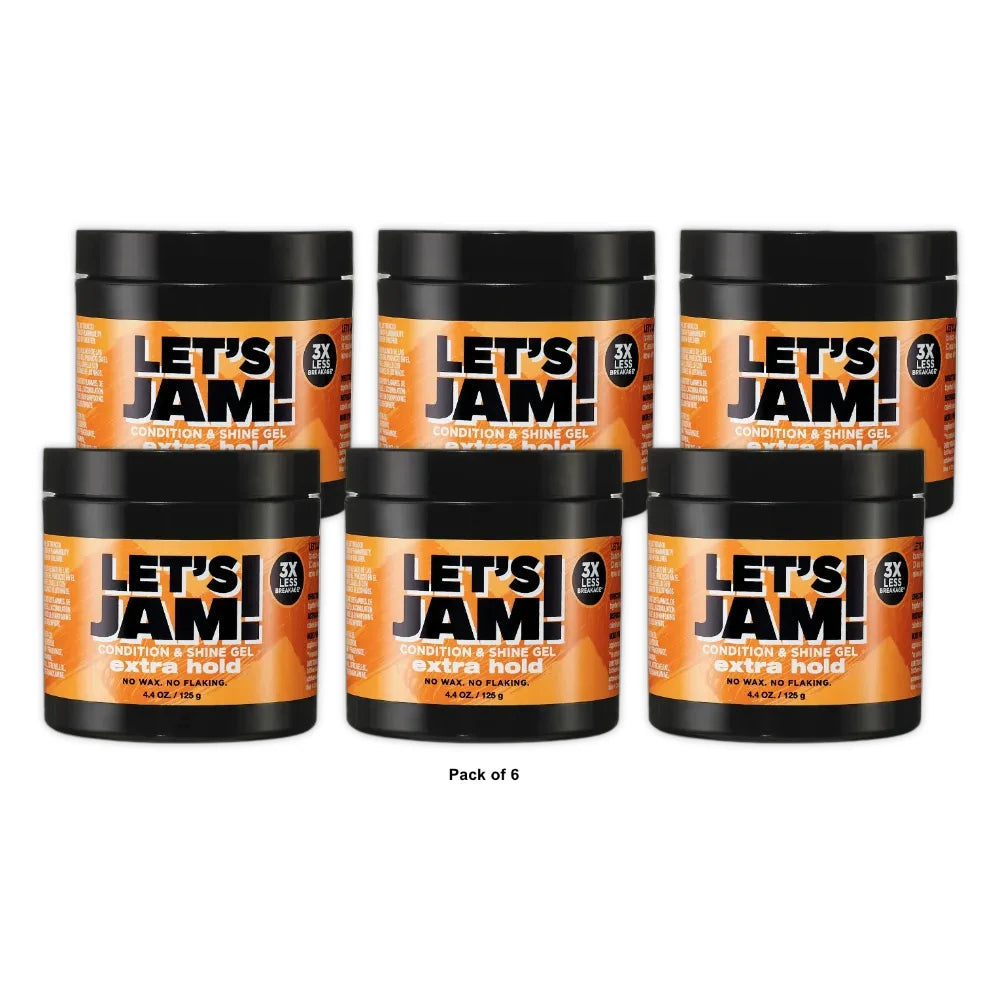 SoftSheen-Carson Let s Jam! Shining and Conditioning Hair Gel Extra Hold 4.4 o 4.4 Oz (Pack of 6)