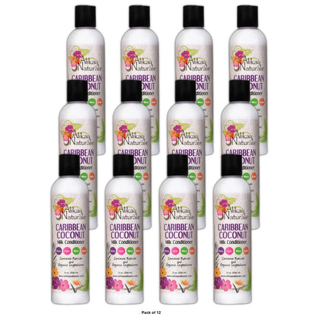 Milk Conditioner Caribbean Coconut 8 fl oz (237 ml) Alikay Naturals 8 Oz (Pack of 12)