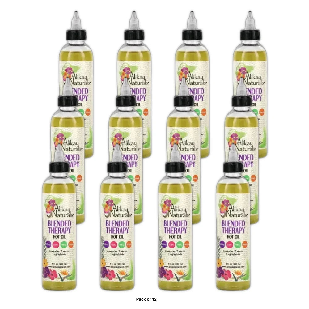 Alikay Naturals Blended Therapy Hot Oil 8 fl oz (237 ml) 8 Fl. Oz (Pack of 12)