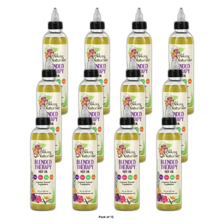 Alikay Naturals Blended Therapy Hot Oil 8 fl oz (237 ml) 8 Fl. Oz (Pack of 12)