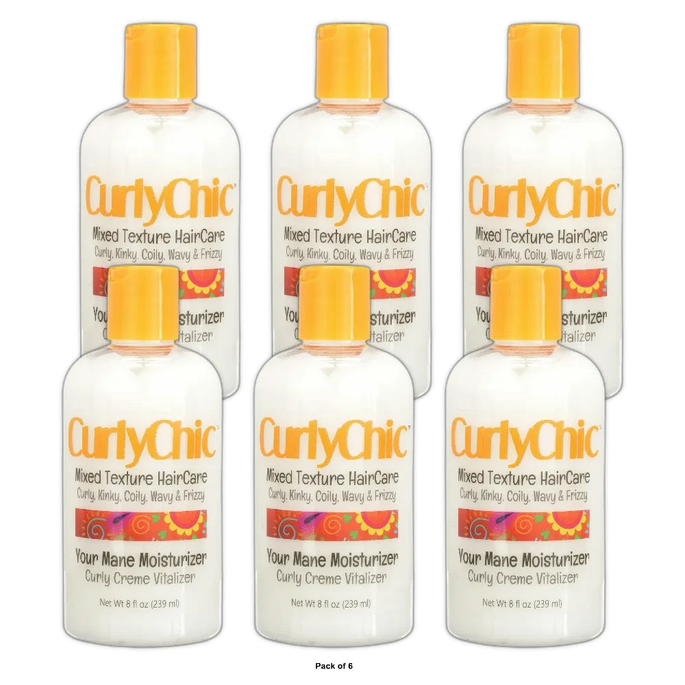 Curly Chic Sup Detangling Cond Curlychic Your Mane Moisturizer Creme 8 Fl. Oz (Pack of 6)