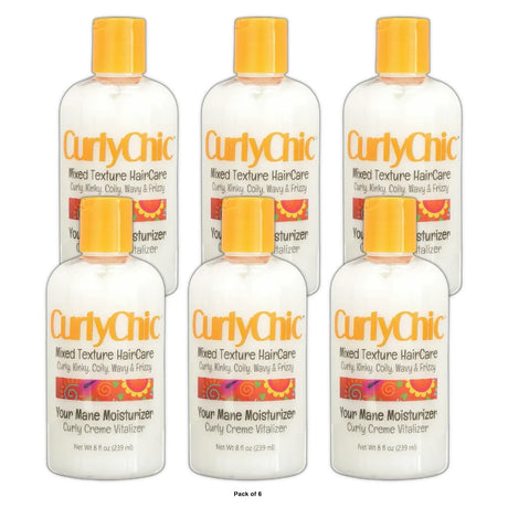 Curly Chic Sup Detangling Cond Curlychic Your Mane Moisturizer Creme 8 Fl. Oz (Pack of 6)