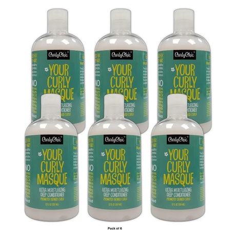 Curly Chic - Your Curly Masque Ultra Moisturizing Deep Conditioner 12 Fl. Oz (Pack of 6)