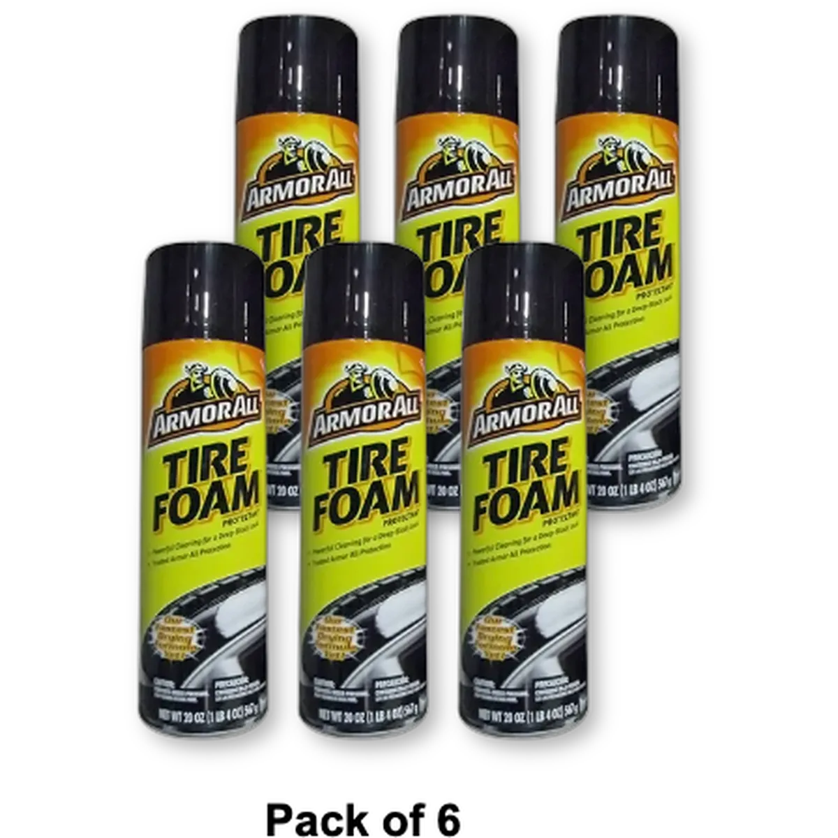 Armorall Tire Foam Protectant 20Oz (Pack of 6)