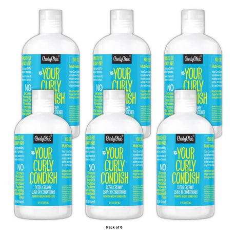 Curlychic Your Curly Condish Extra Creamy Leave In Conditioner 12 Oz 12 Fl. Oz (Pack of 6)