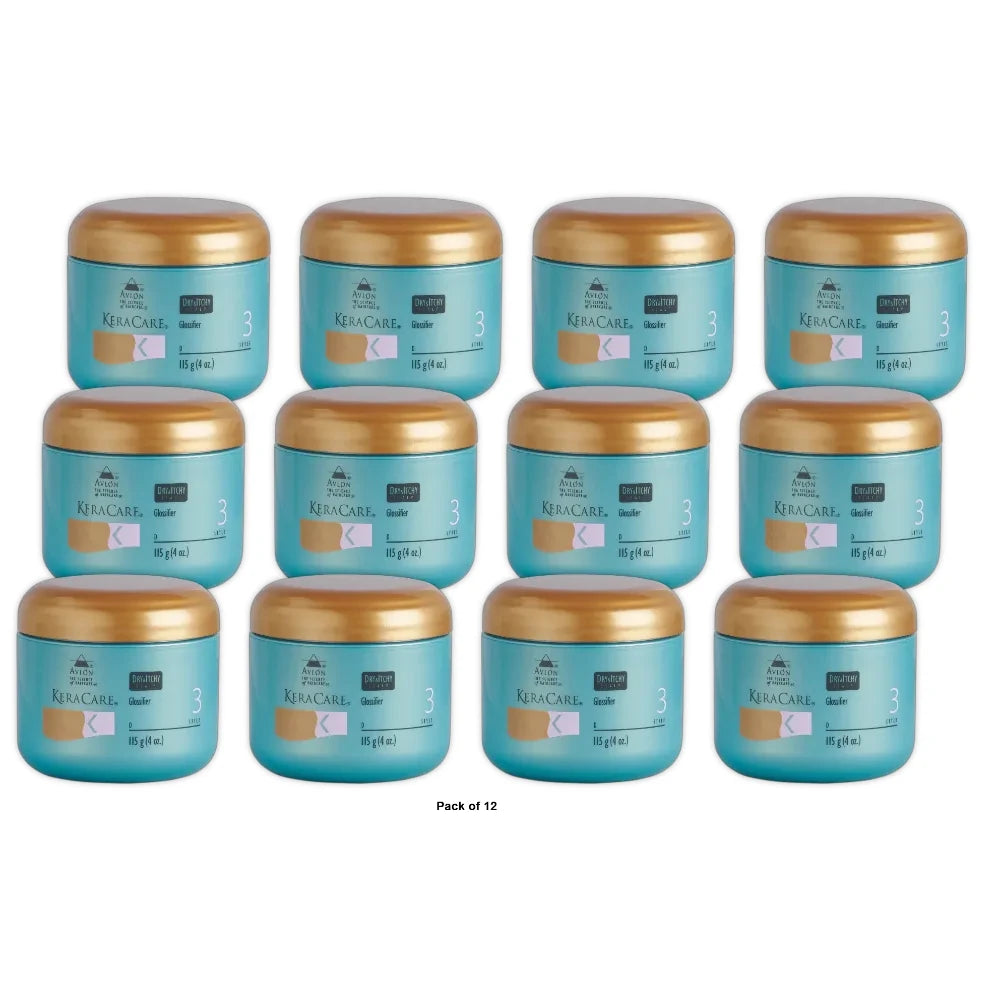 KeraCare Dry Itchy Scalp Glossifier by Avlon for Unisex - 4 oz Gloss 3.9 Oz (Pack of 12)