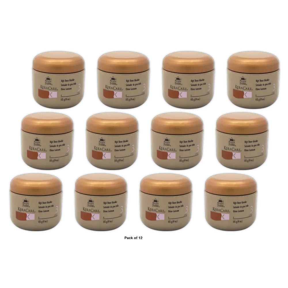 KeraCare High Sheen Glossifier by Avlon for Unisex - 4 oz Cream 3.9 Oz (Pack of 12)