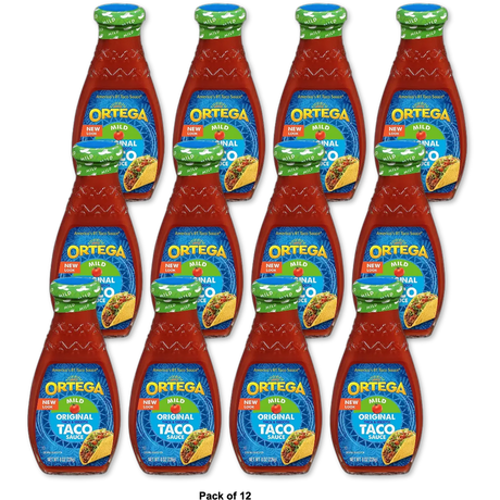 Ortega Original Thick and Smooth Taco Sauce Mild 8Oz (Pack of 12)