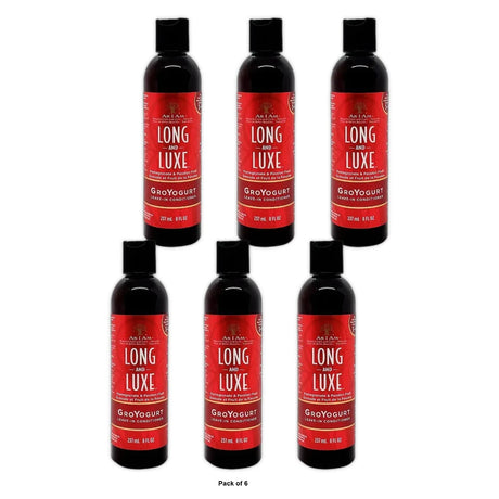 AS I AM Long & Luxe Pomegranate & Passion Fruit GroYogurt Leave-In Conditioner 8 8 Fl. Oz (Pack of 6)