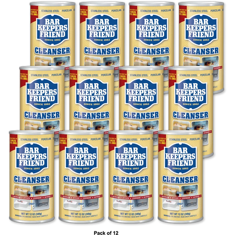 Bar Keepers Friend All Purpose Cleaner and Polish 12Oz (Pack of 12)