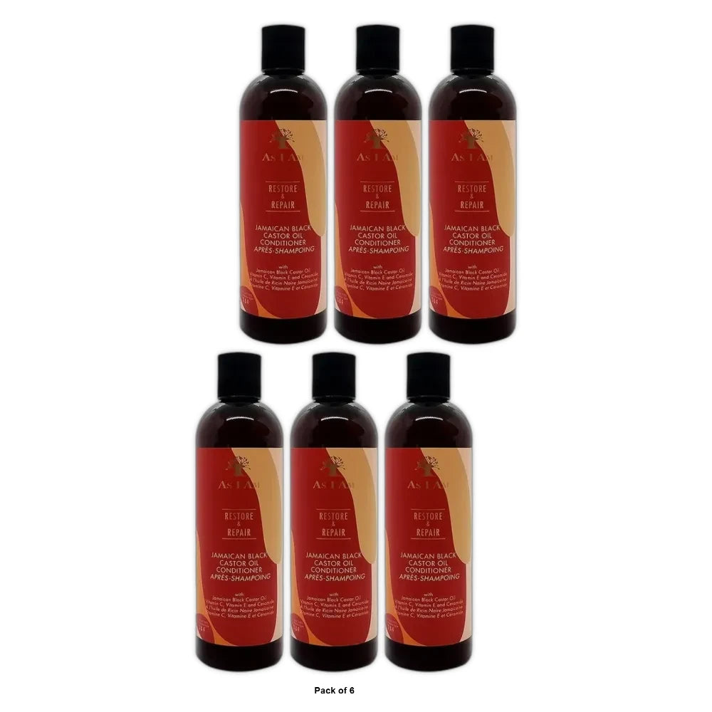AS I AM Restore & Repair Jamaican Black Castor Oil Conditioner 12 Oz. 12 Oz (Pack of 6)