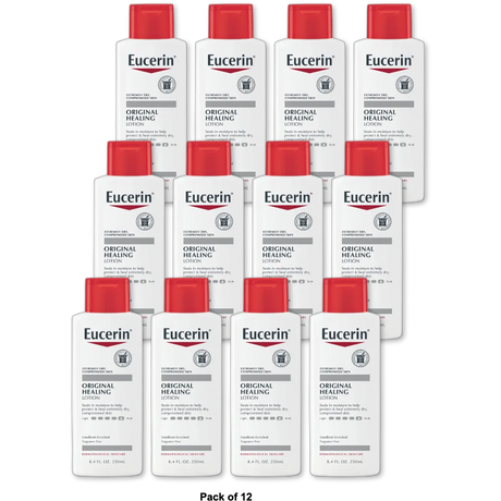 Eucerin Original Moisturizing Lotion For Dry And Sensitive Skin 8.4Oz (Pack of 12)