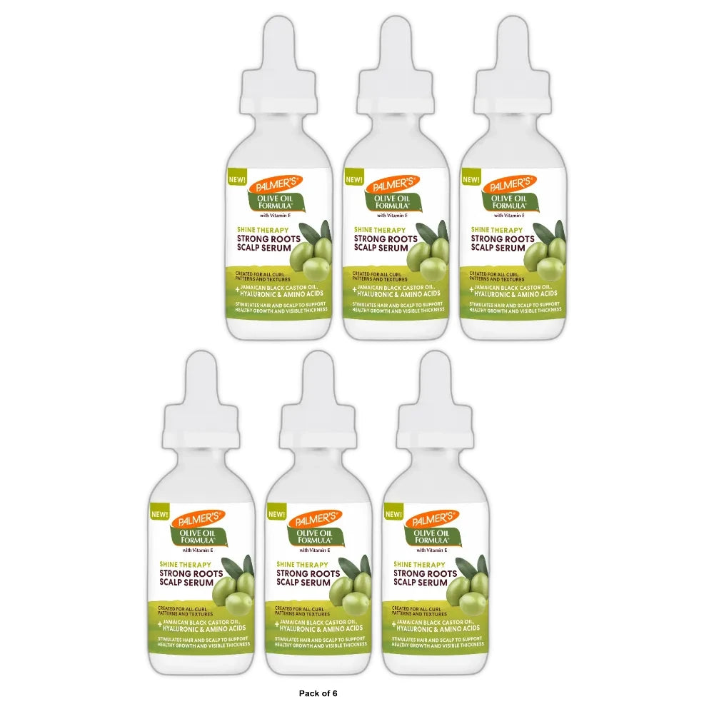 Palmer's Olive Oil Formula Strong Roots Scalp Serum 1.85 Oz (Pack of 6)