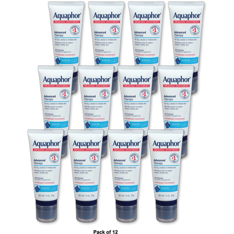 Aquaphor Advanced Therapy Healing Ointment 3Oz (Pack of 12)