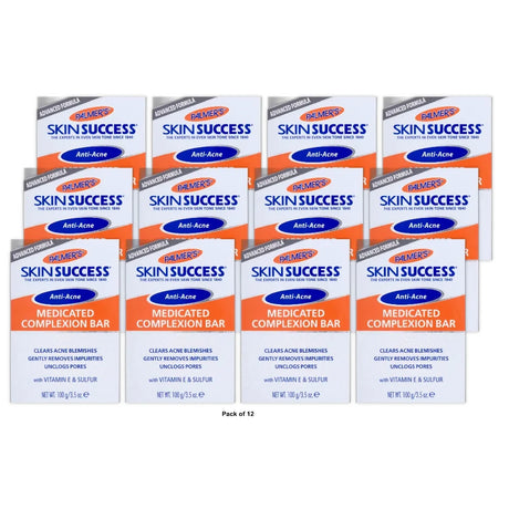 Palmer s Skin Success Anti-Acne Medicated Complexion Bar Soap for Combination Sk 3.5 Oz (Pack of 12)