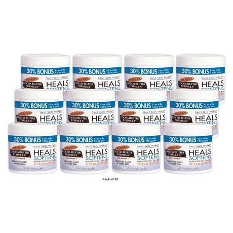 Palmer s Cocoa Butter with Vitamin E Skin Therapy Bonus Size Jar 9.5 Oz (Pack of 12)