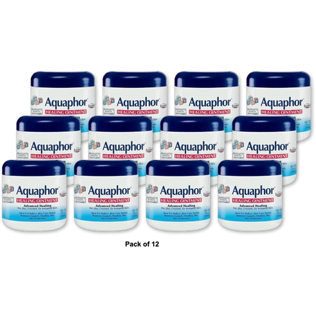 Aquaphor Baby Healing Ointment For Dry Or Cracked Skin Jar 14Oz (Pack of 12)