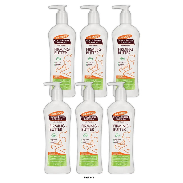 Palmer's Cocoa Butter Formula Firming Butter Lotion Pump Bottle - 10.6 10.6 Fl. Oz (Pack of 6)