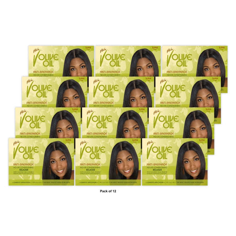 VITALE - V Olive Oil Anti-Breakage No-Lye Conditioning Relaxer SUPER nan (Pack of 12)