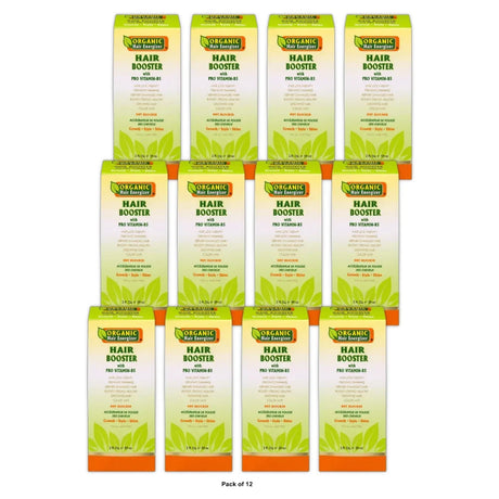 Organic Hair Energizer - Hair Booster with Pro Vitamin-B5 All Hair Type Moistu 2 Fl. Oz (Pack of 12)
