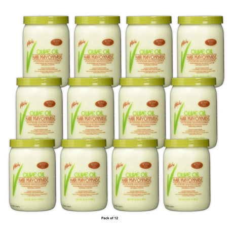 Vitale Olive Oil Hair Mayonnaise 30oz with Oat & Egg Protein and Vitamins - Good 30 Oz (Pack of 12)