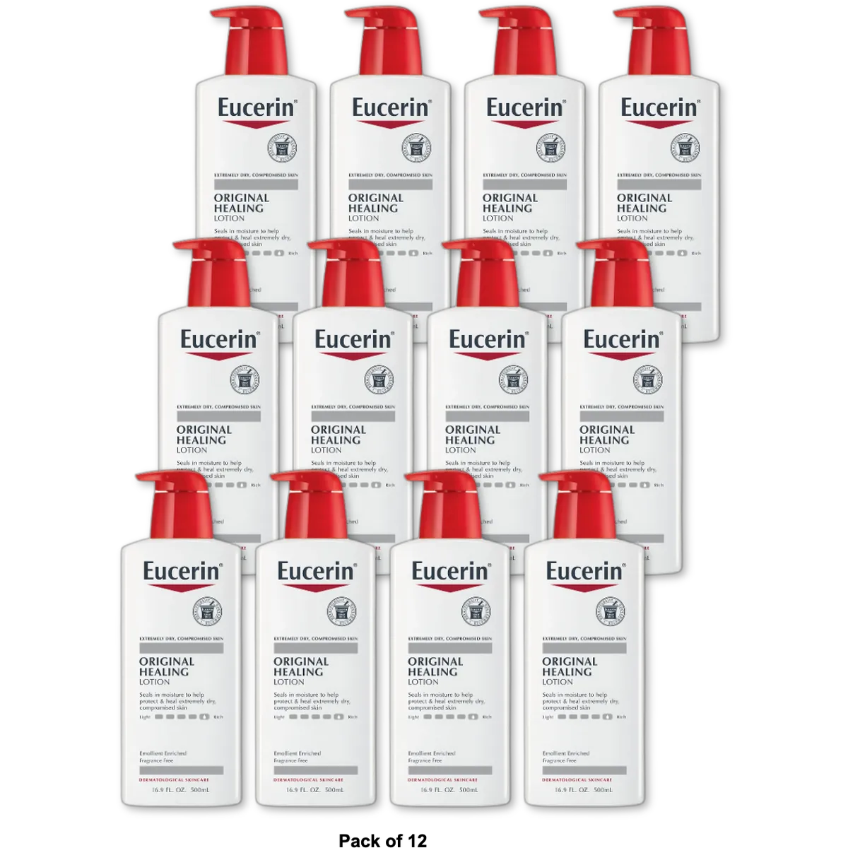 Eucerin Original Moisturizing Lotion 16.9Oz (Pack of 12)