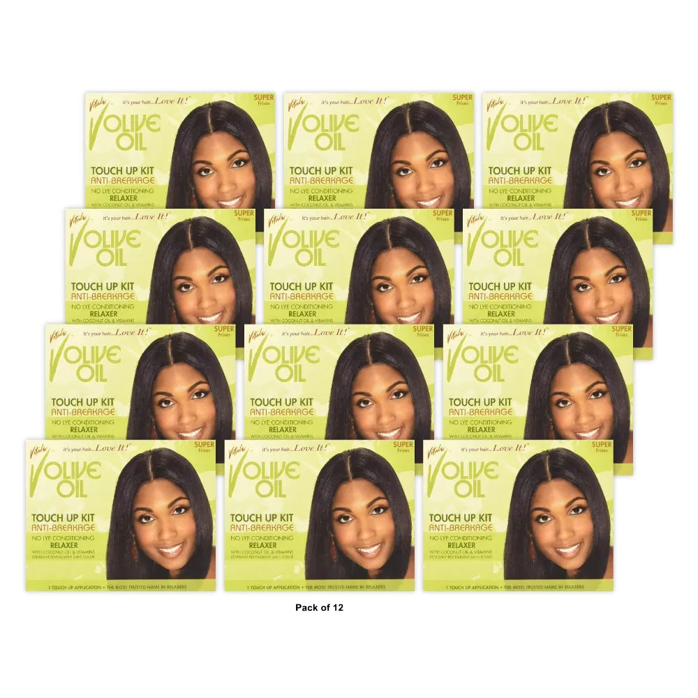 VITALE - V Olive Oil Touch Up Kit Anti-Breakage No-Lye Conditioning Relaxer SUPE nan (Pack of 12)