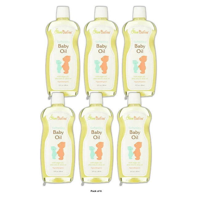 Baby Oil Multi Purpose with Argan Oil 12 Fl. Oz (Pack of 6)