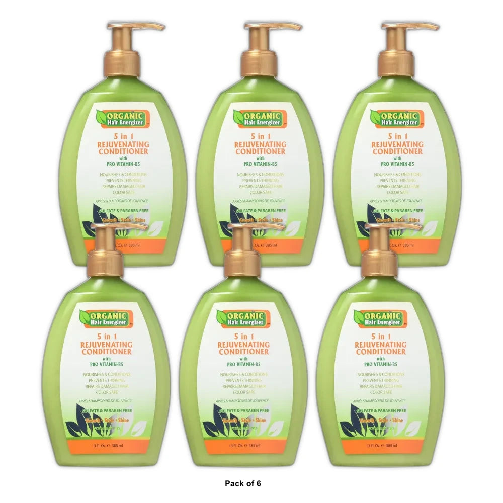 Organic Hair Energizer 5-In-1 Rejuvenating Conditioner 13oz 13 Oz (Pack of 6)