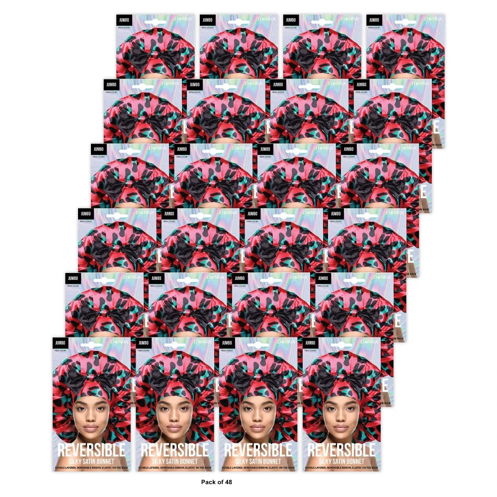 Donna Reversible Jumbo Bow Tie Bonnet nan (Pack of 48)