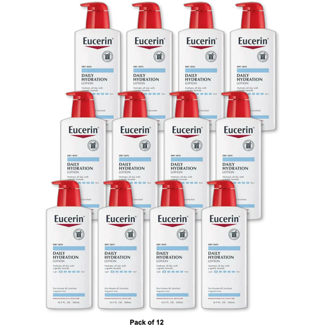 Eucerin Daily Replenishing Moisturizing Lotion 16.9Oz (Pack of 12)