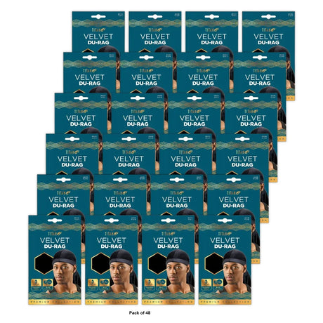 Titan Velvet Du Rag Extra Long Tail - 1.0 ea nan (Pack of 48)