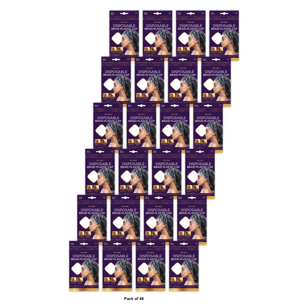 Donna Braid Dosposable Plastic Cap 5pcs nan (Pack of 48)
