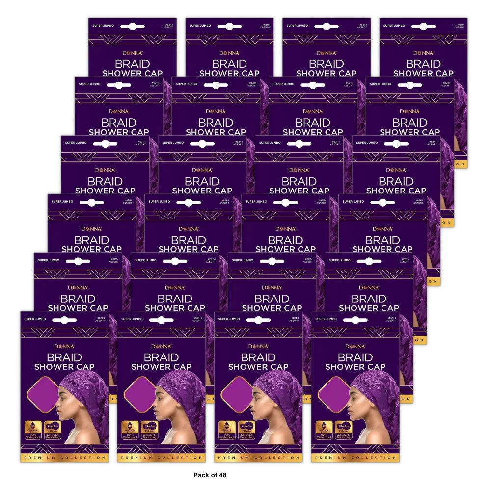Donna Braid Shower Cap Super Jumbo nan (Pack of 48)
