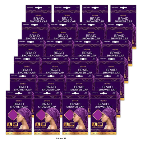 Donna Braid Shower Cap Super Jumbo nan (Pack of 48)